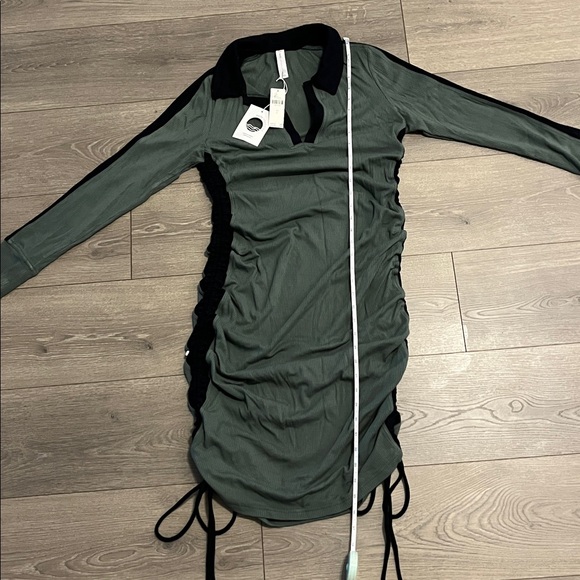 NWT Anthropologie Daily Practice VNeck Ribbed Sweater Dress Size Large - Picture 10 of 10